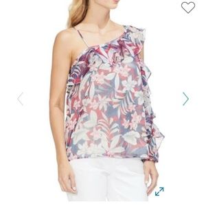 Vince Camuto one shoulder blouse. Size L 12/14